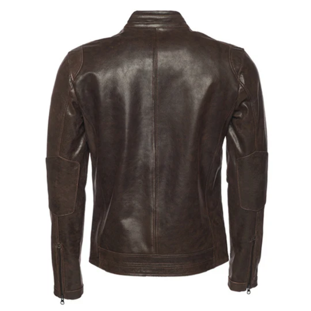 Murphy Brown Café Racer Leather Jacket